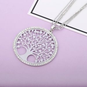 New Tree of Life pnedant necklace silver plated